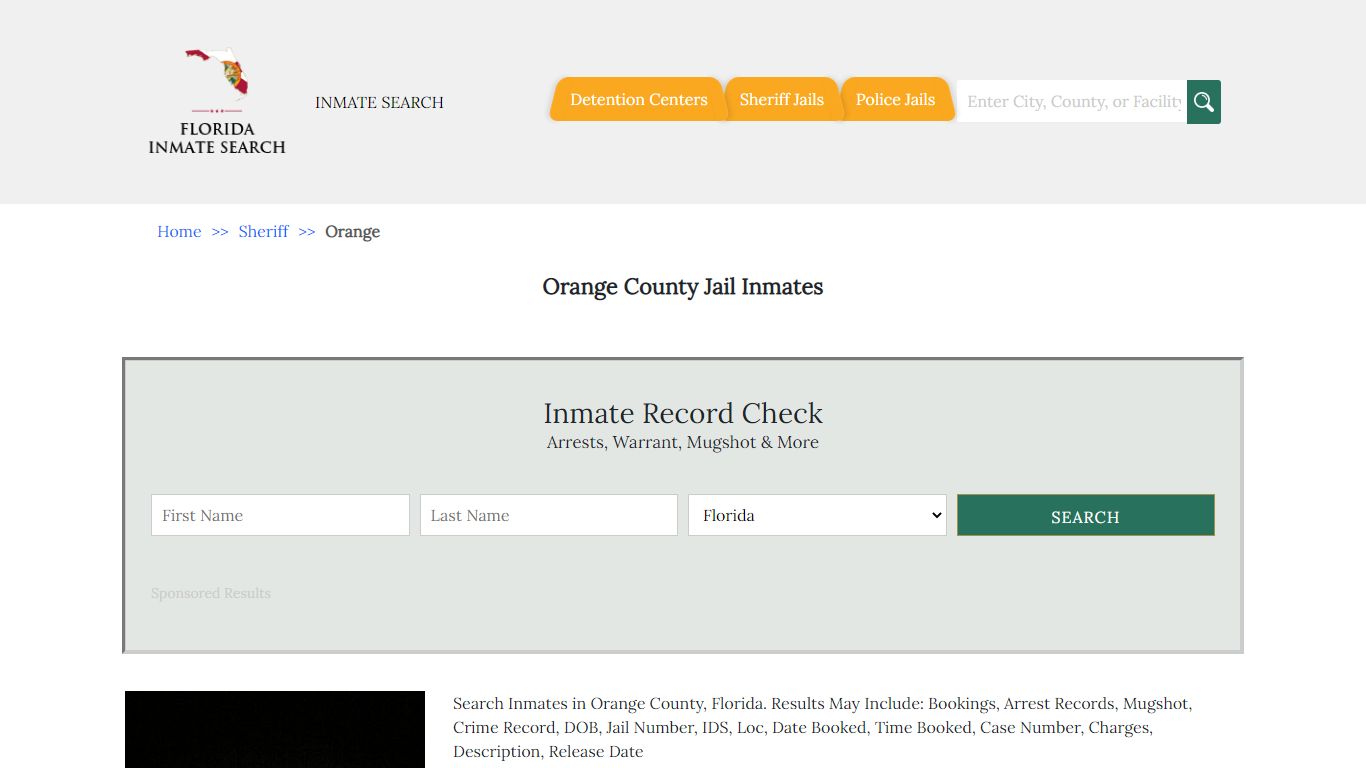 Orange County Jail Inmates | Florida Inmate Search